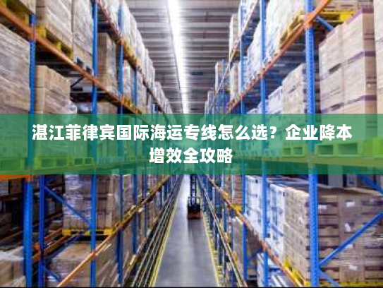 湛江菲律宾国际海运专线怎么选?企业降本增效全攻略 湛江菲律宾国际海运专线怎么选?企业降本增效全攻略