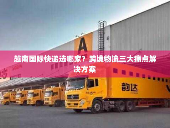 越南国际快递选哪家？跨境物流三大痛点解决方案