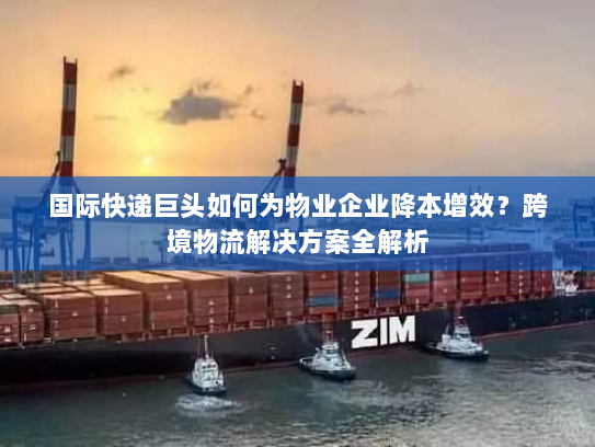 国际快递巨头如何为物业企业降本增效？跨境物流解决方案全解析