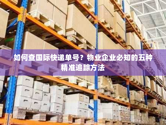 如何查国际快递单号？物业企业必知的五种精准追踪方法