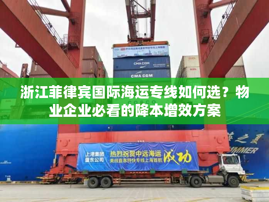 浙江菲律宾国际海运专线如何选？物业企业必看的降本增效方案