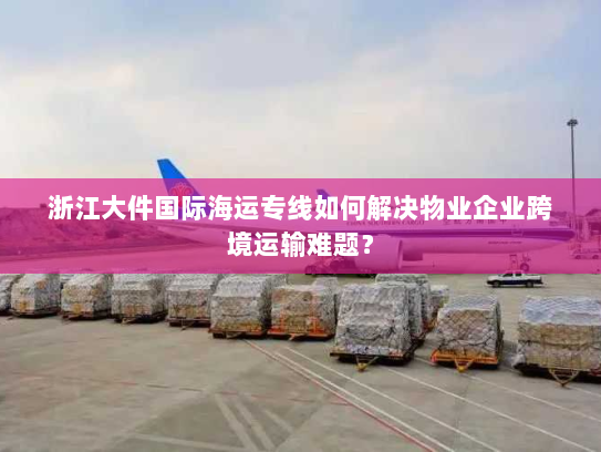 浙江大件国际海运专线如何解决物业企业跨境运输难题？