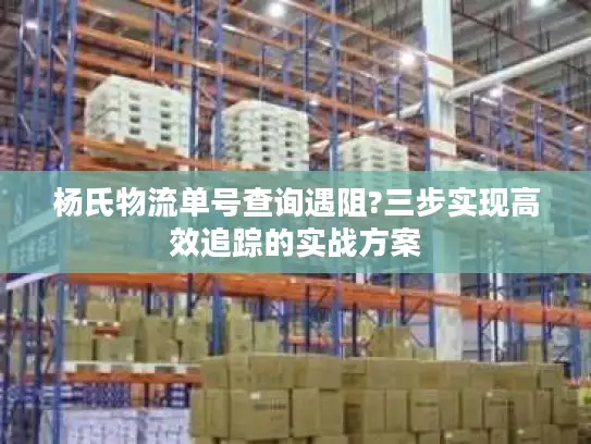 杨氏物流单号查询遇阻?三步实现高效追踪的实战方案