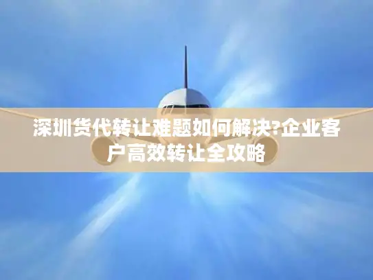 深圳货代转让难题如何解决?企业客户高效转让全攻略 深圳货代转让难题如何解决?企业客户高效转让全攻略