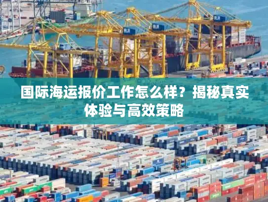 国际海运报价工作怎么样？揭秘真实体验与高效策略