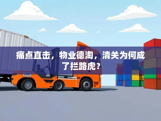 痛点直击，物业德淘，清关为何成了拦路虎？