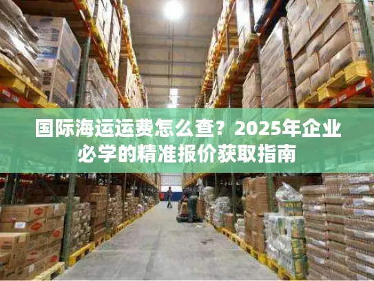 国际海运运费怎么查？2025年企业必学的精准报价获取指南