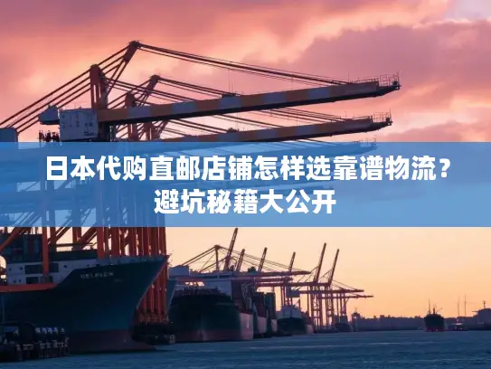 日本代购直邮店铺怎样选靠谱物流？避坑秘籍大公开