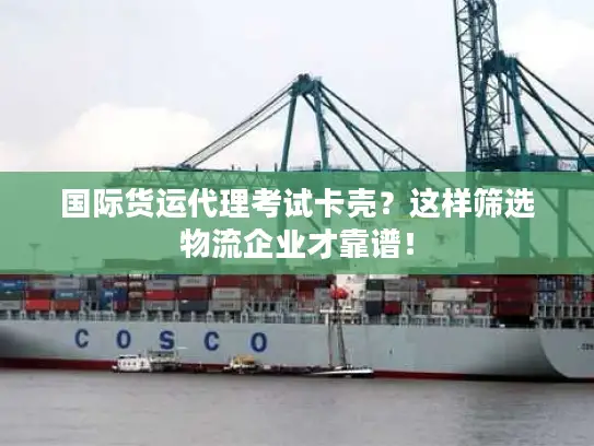 国际货运代理考试卡壳？这样筛选物流企业才靠谱！