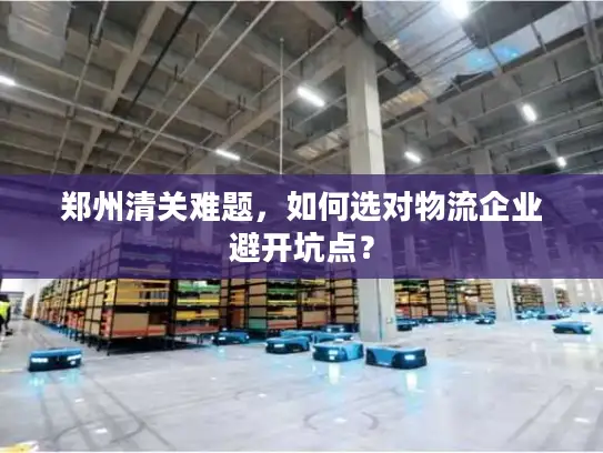 郑州清关难题，如何选对物流企业避开坑点？