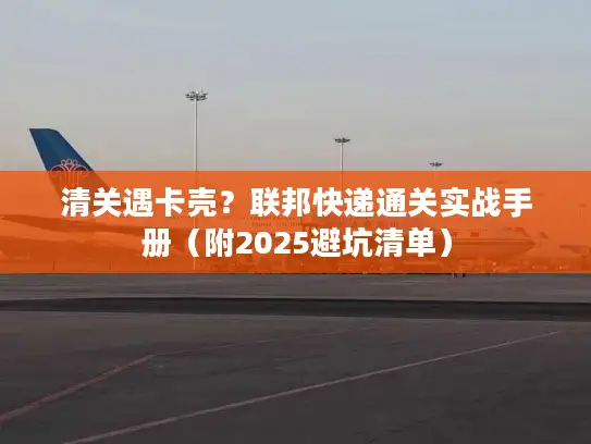 清关遇卡壳?联邦快递通关实战手册(附2025避坑清单) 清关遇卡壳?联邦快递通关实战手册(附2025避坑清单)