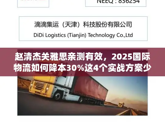 赵清杰关雅思亲测有效，2025国际物流如何降本30%这4个实战方案少有人用