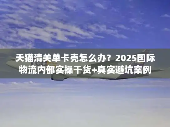 天猫清关单卡壳怎么办？2025国际物流内部实操干货+真实避坑案例