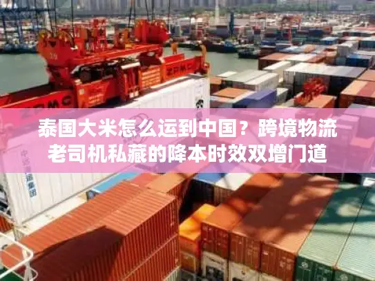 泰国大米怎么运到中国？跨境物流老司机私藏的降本时效双增门道