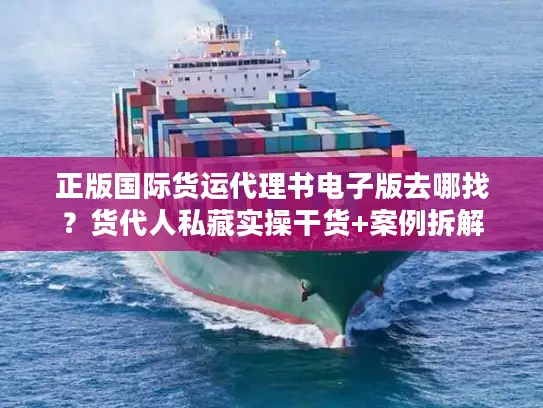 正版国际货运代理书电子版去哪找？货代人私藏实操干货+案例拆解