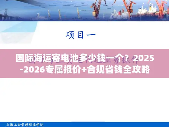 国际海运寄电池多少钱一个？2025-2026专属报价+合规省钱全攻略