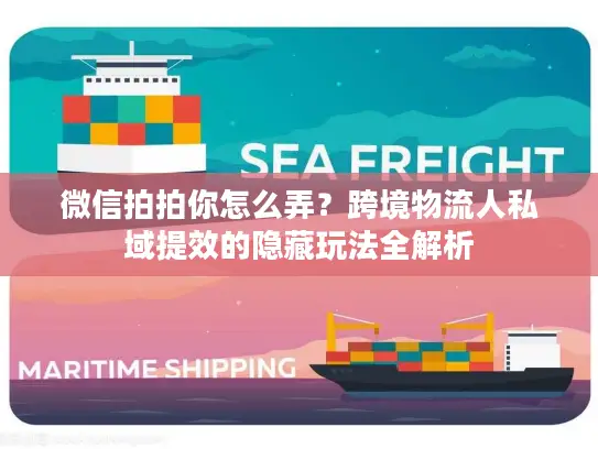 微信拍拍你怎么弄？跨境物流人私域提效的隐藏玩法全解析