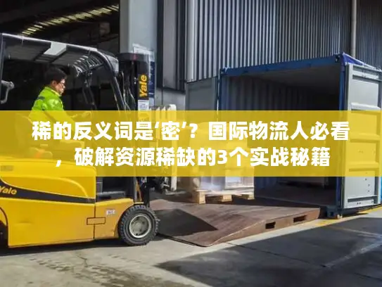 稀的反义词是‘密’？国际物流人必看，破解资源稀缺的3个实战秘籍
