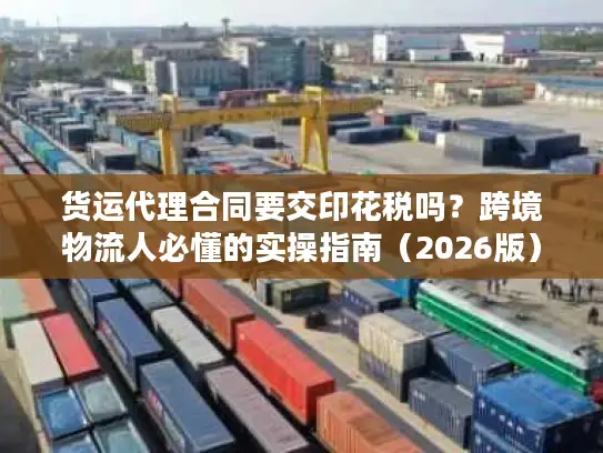 货运代理合同要交印花税吗？跨境物流人必懂的实操指南（2026版）