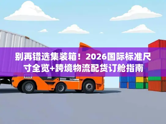 别再错选集装箱！2026国际标准尺寸全览+跨境物流配货订舱指南