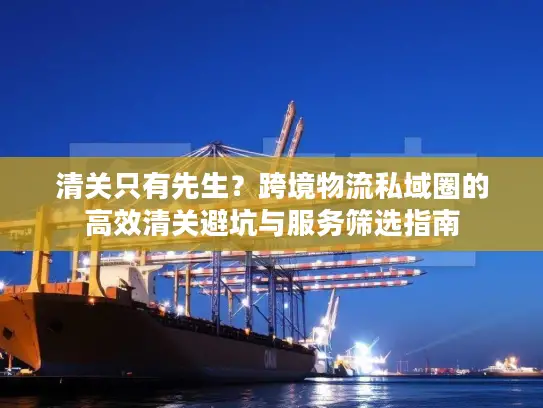 清关只有先生？跨境物流私域圈的高效清关避坑与服务筛选指南