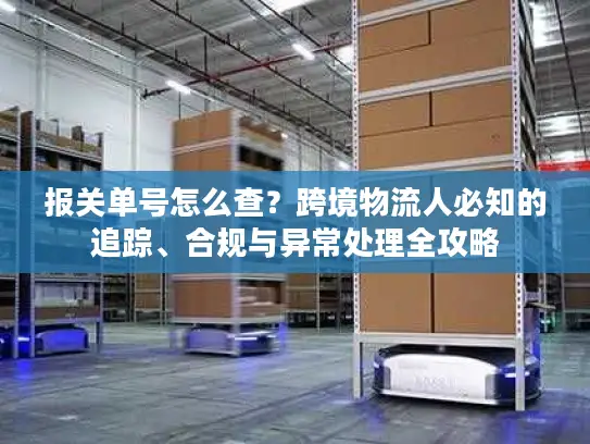 报关单号怎么查？跨境物流人必知的追踪、合规与异常处理全攻略
