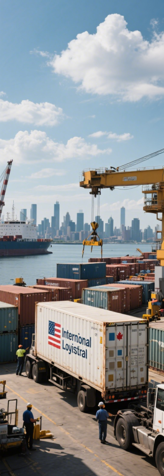 美国转加拿大海运专线服务说明