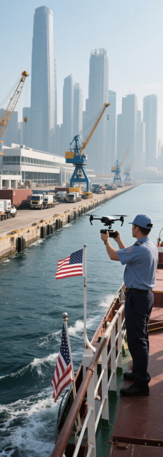 美国海运专线示意图